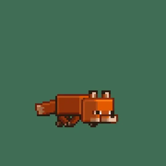 GIF of a fox leaping into snow.